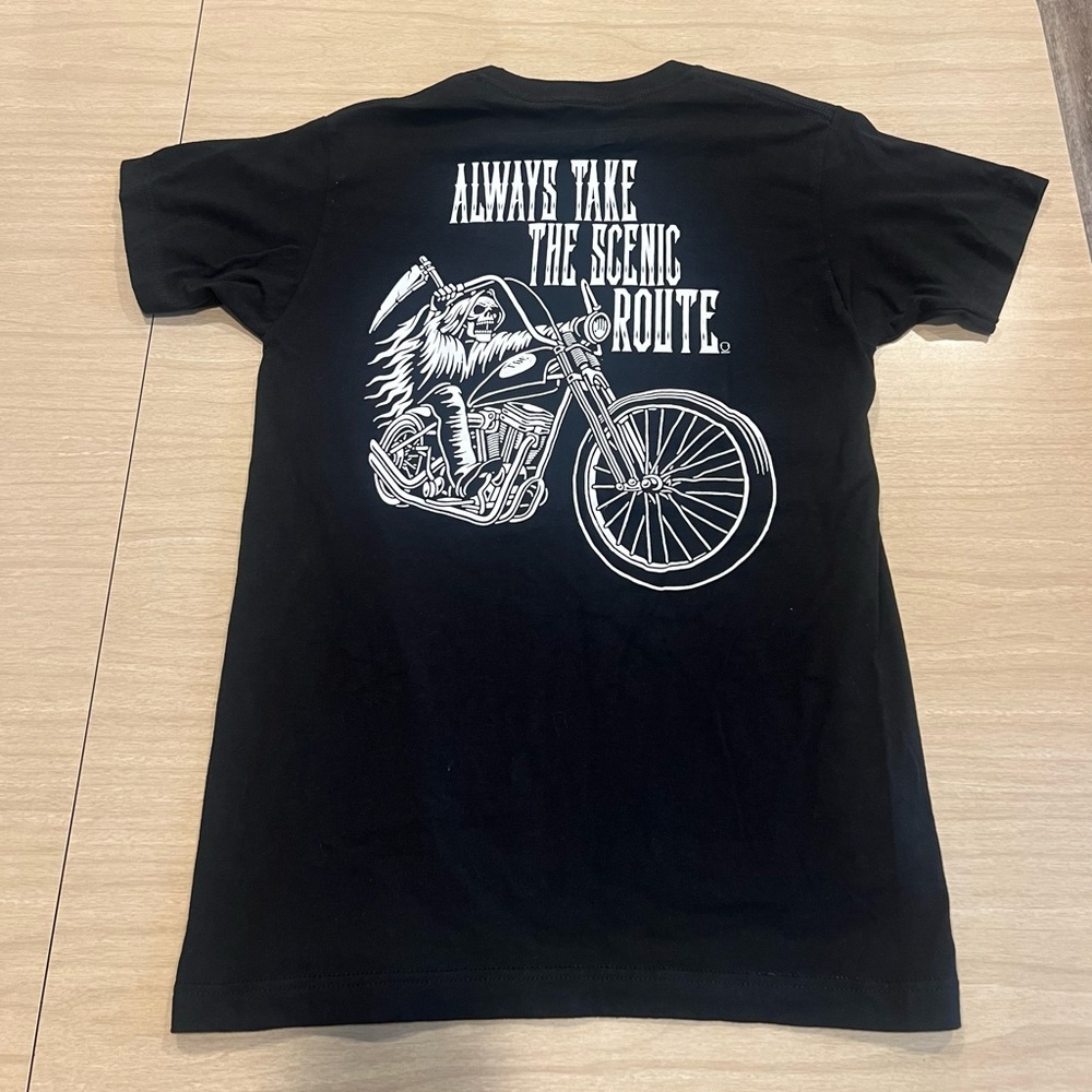 The Drive Clothing Black Scenic Route Graphic Tee Size Small